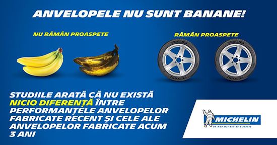 Anvelopele nu sunt banane - Recomandari Michelin