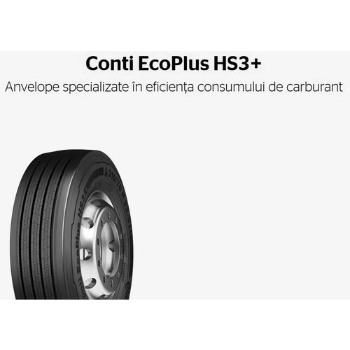 355/50 R22.5 CONTINENTAL ECOPLUS HS3 156K  (C,C,70)