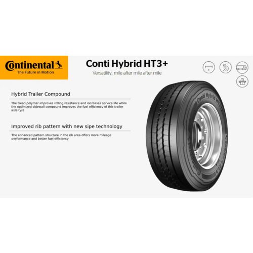 245/70 R19.5 CONTINENTAL HYBRID HT3+ 141/140K  (C,C,73)