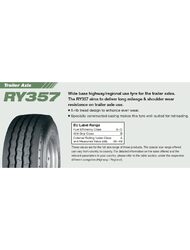 385/65 R22.5 YOKOHAMA RY357 164K  (C,A,68)