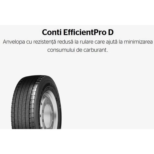 315/70 R22.5 CONTINENTAL EFFICIENT PRO D 154/150L  (A,C,71)